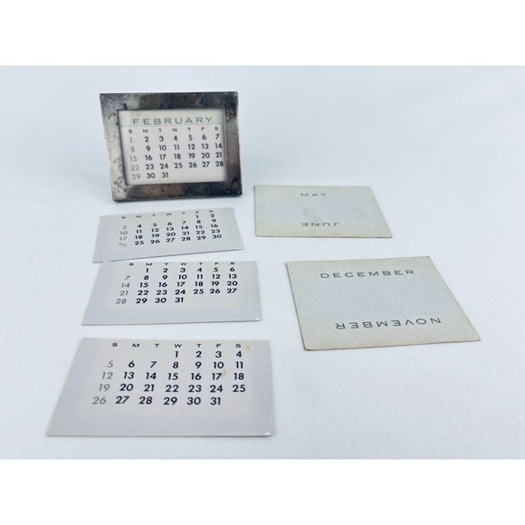 Tiffany & Co. Other - Vintage TIFFANY & CO Makers Sterling Silver Perpetual Calendar Picture Frame